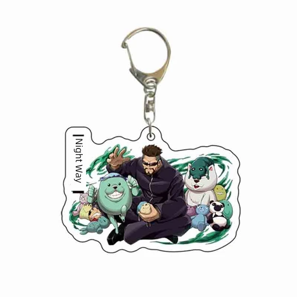 Anime Figürlü Akrilik Anahtarlık - Renk 5 - 8