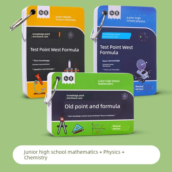 Matematik + Fizik + Kimya Formül Kartı Seti
