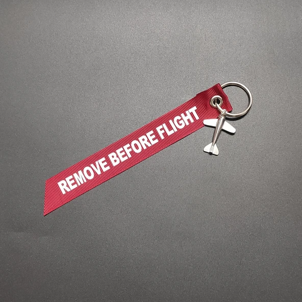 Uçak Anahtarlık - Flama Remove + Yeni Küçük Boy Uçak (15.5*2.2cm)