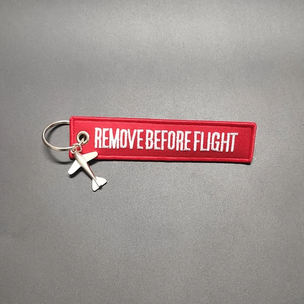 Uçak Anahtarlık - Kırmızı Remove + Yeni Küçük Boy Uçak (13*3cm)