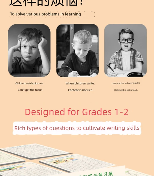 Resimli Yazı Alıştırma Defteri - 2. Sınıf - Resim Okuma, Yazma, Kırmızı İzleme - 1 Kitap - Resim 10