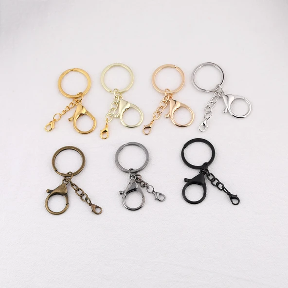 DIY Metal Istakoz Toka El Yapımı Süs - Altın - 8
