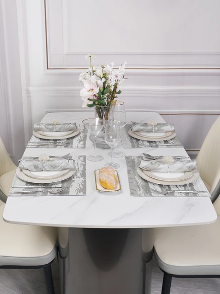 Hudson-Champagne Amerikan Servis Seti 2 (1 Adet + 1 Peçete + 1 Düğme) - 6