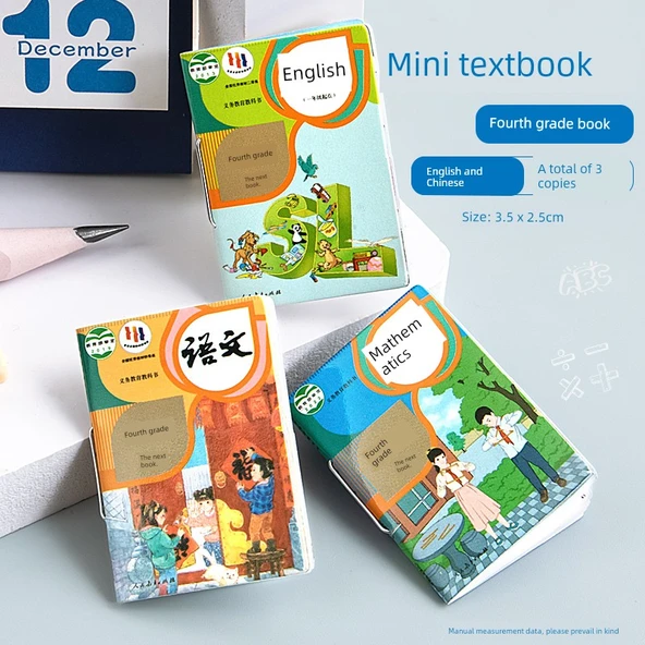 Mini Çocuk Ders Kitabı - 4. Sınıf 2. Dönem - Türkçe, Matematik, İngilizce