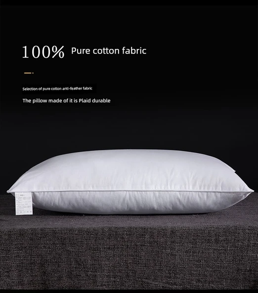 Pamuk Otel Yastığı - Tek Kişilik - 1200 Gram - Yüksek - 2 Adet - 9