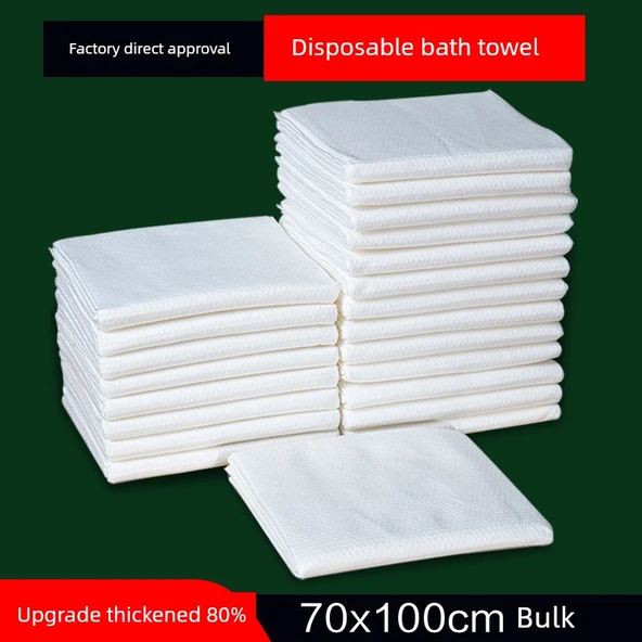 Tek Kullanımlık Kalınlaştırılmış Banyo Havlusu 70x100 cm - 100 Adet Uygun Fiyatlı