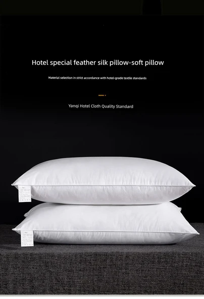 Pamuk Otel Yastığı - Tek Kişilik - 1200 Gram - Yüksek - 2 Adet - 11