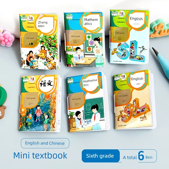 Mini Çocuk Ders Kitapları - 6. Sınıf 1. ve 2. Dönem - 3 Adet