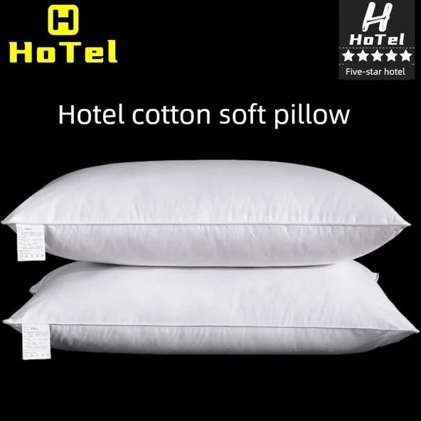 Pamuk Otel Yastığı - Tek Kişilik - 1200 Gram - Yüksek - 2 Adet - 2