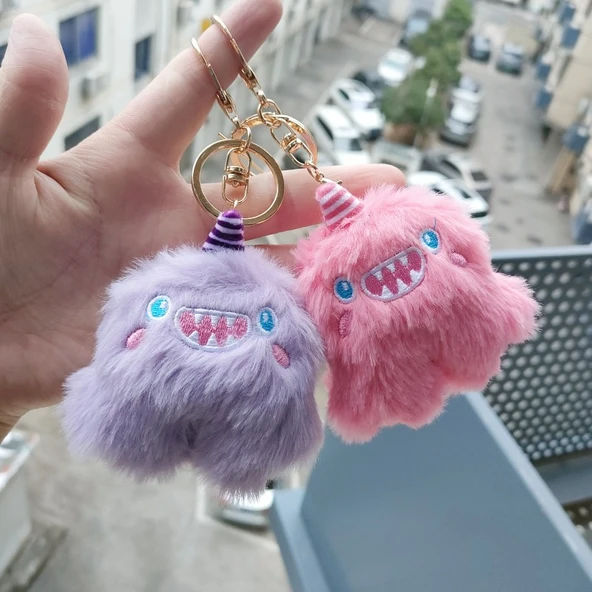 Altın Rengi Unicorn Peluş Anahtarlık - 9cm - 5