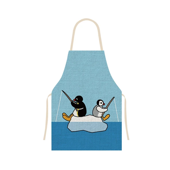 Penguen Desenli Mutfak Önlüğü - Renk 06