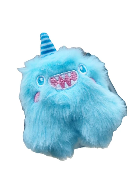 Altın Rengi Unicorn Peluş Anahtarlık - 9cm - 6
