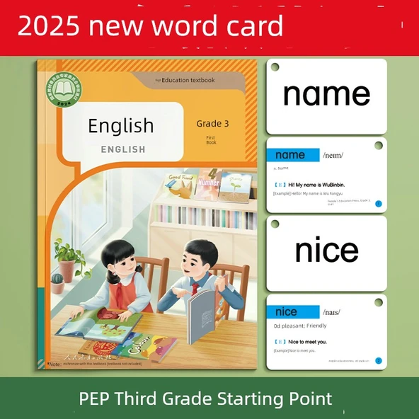 İngilizce Kelime Kartı - [2025 Yeni Baskı] [MEB 3. Sınıf Başlangıç] 4. Sınıf 2. Kitap - Resim 2