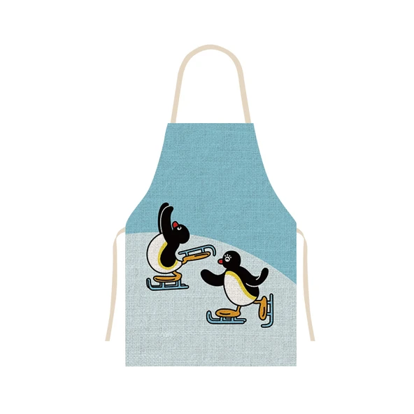 Penguen Desenli Mutfak Önlüğü - Renk 07