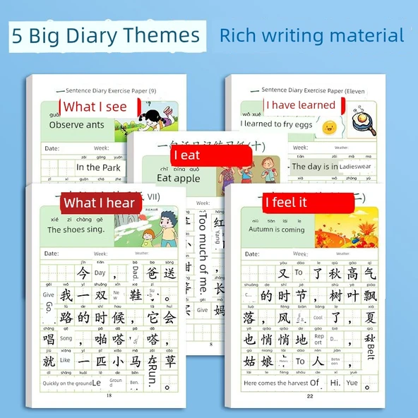 İlkokul Yazma Alıştırma Kağıdı - 1-2. Sınıf 4. Seviye [5-8] - Resim Okuma ve Kelime Yazma (Tam) - Resim 4