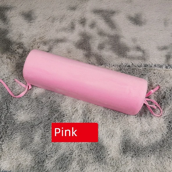 Hamileler İçin Silindir Süngerli Masaj Yastığı - Açık Pembe (60cm)
