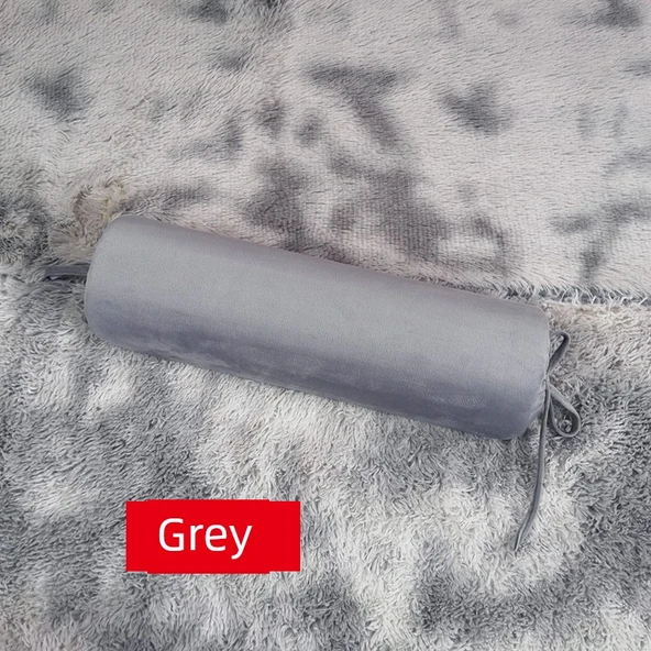 Hamileler İçin Silindir Süngerli Masaj Yastığı - Gri (60cm)