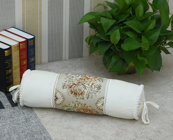 Hamileler İçin Silindir Süngerli Masaj Yastığı - Beyaz (60cm, İnci Pamuklu)