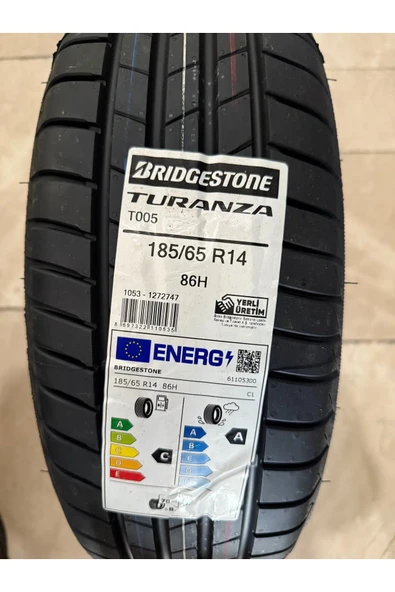BRİDGESTONE / 185/65R14 (TURANZA T005) 2025 YAZ LASTİĞİ