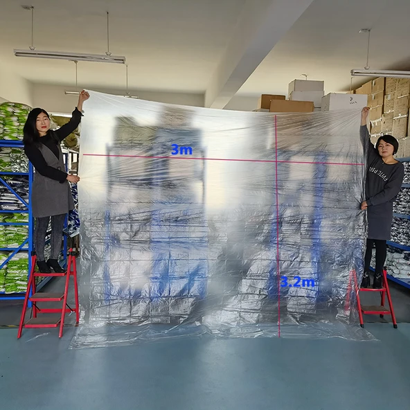 Su Geçirmez Yatak Örtüsü Koruyucu Film - 10 Adet 3.2x3 m