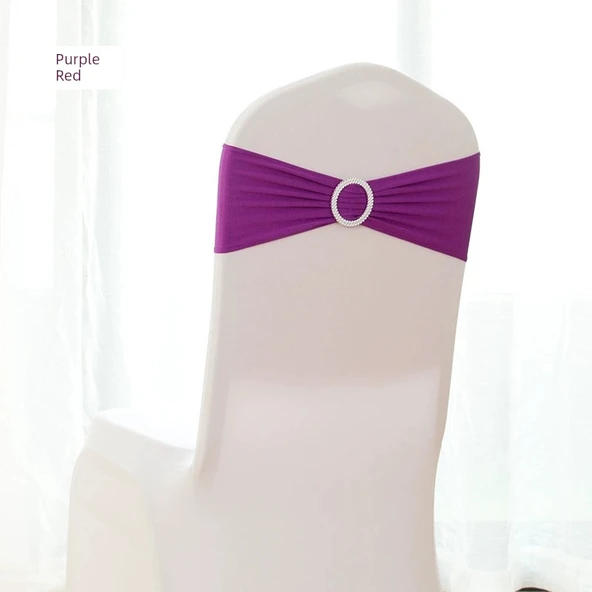 Düğün Otel Sandalye Fiyonk Bağlama Kurdelesi 35x13cm - Fuşya