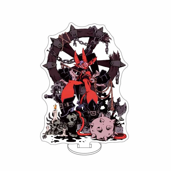 Hell Inn Hazbin Hotel Akrilik Ayaklı Stand İşareti - Renk 2 - 4