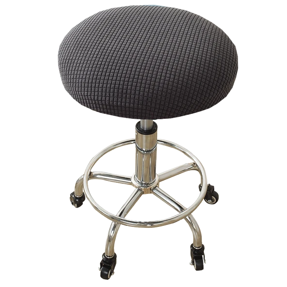 Yuvarlak Tabure Kılıfı - Mısır Kadife Açık Mavi - 33-38cm - 6