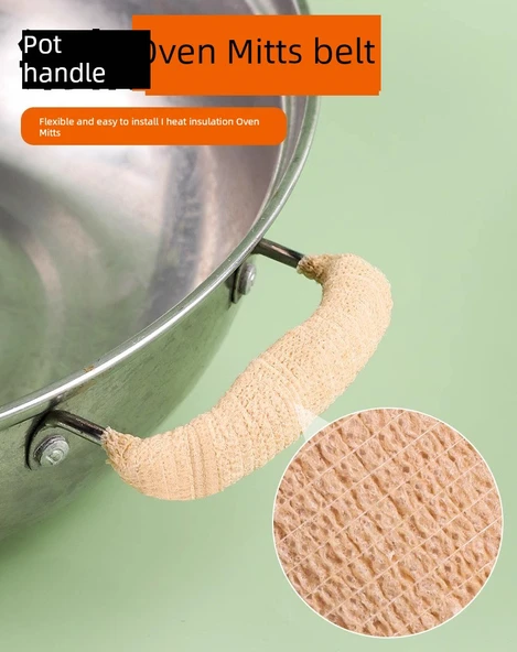 Isıya Dayanıklı Fırın Eldiveni Bandı 2.5 x 450cm - Siyah 2 Adet - Resim 8