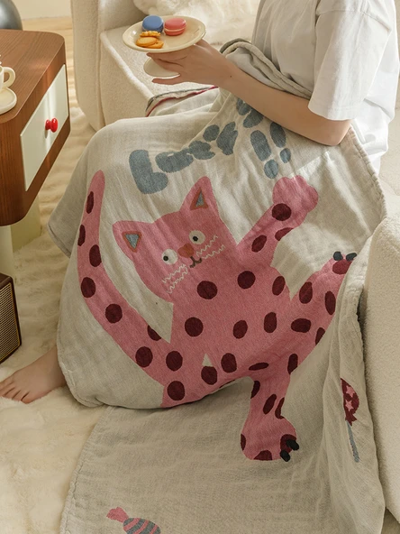 Bebek Müslin Banyo Havlusu - Büyük Burunlu Köpek - 80x160cm - 5