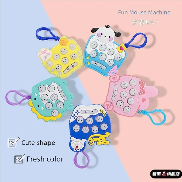 Çocuk Whac-a-Mole Anahtarlık - 2'li Paket