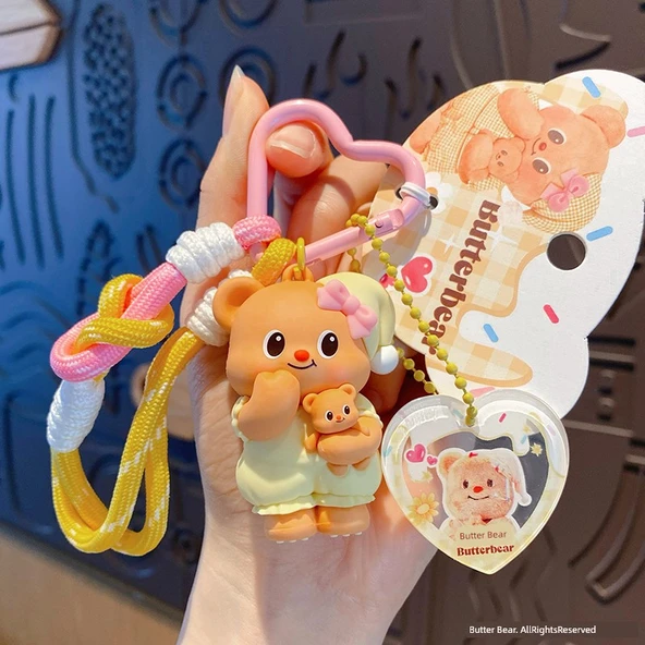 Butter Bear Anahtarlık - Sarı Pijama