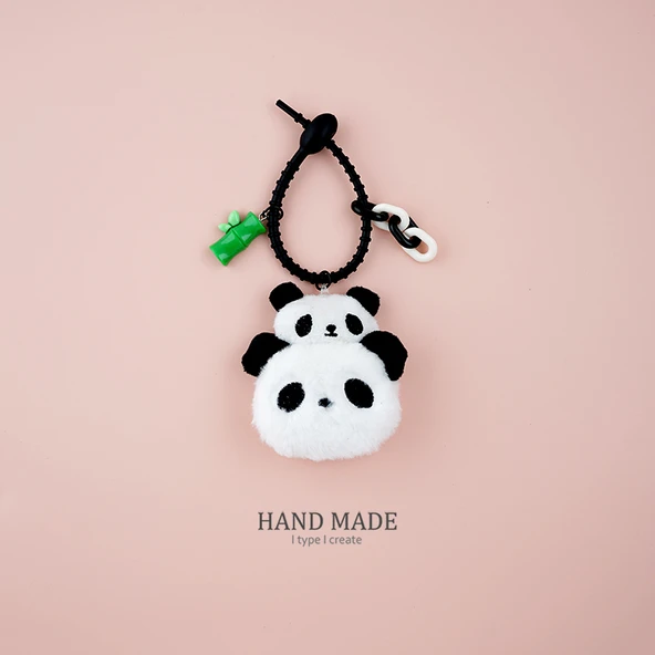 Sevimli Panda Bebek Okul Çantası Anahtarlık - No. 4 Stil a K273