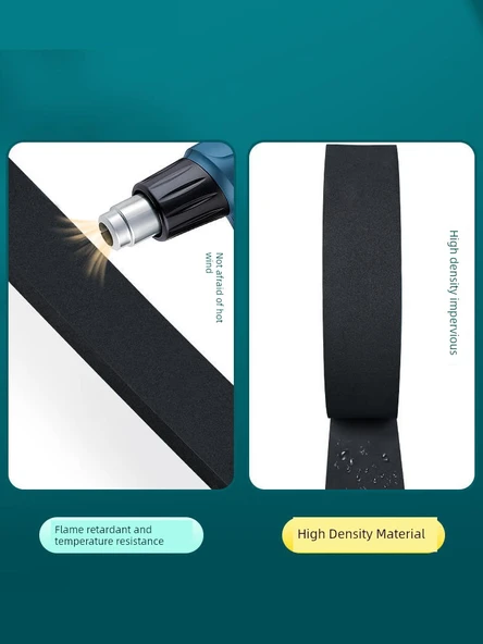 Isıya Dayanıklı Fırın Eldiveni Bandı 2.5 x 450cm - Siyah 2 Adet - Resim 6