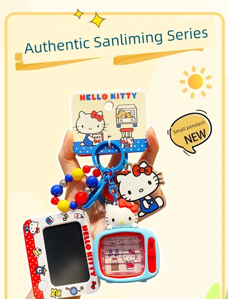Hello Kitty Mini Çizim Tahtası Anahtarlık - KT TV (Turuncu Hediye Kutulu + Hediye Çantalı) - 8