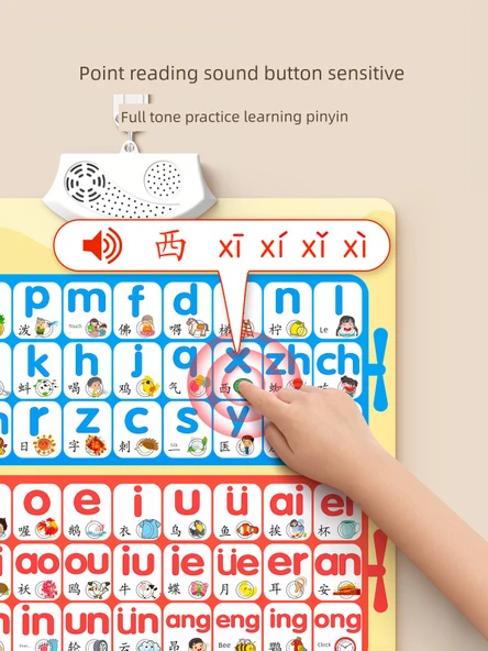 Çince Pinyin Alfabe Duvar Tablosu - Vuruş Radikal - 4