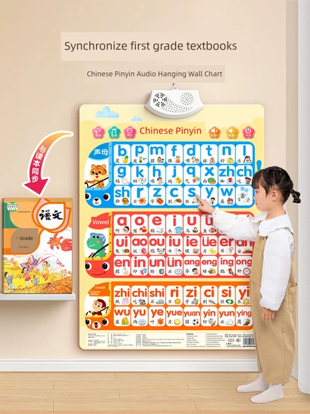 Çince Pinyin Alfabe Duvar Tablosu - Vuruş Radikal - 2
