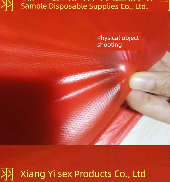 Ekstra Kalın PE Plastik Tek Kullanımlık Masa Örtüsü - Kırmızı - 220x220cm - 1'li Paket (10 Adet) - Resim 6