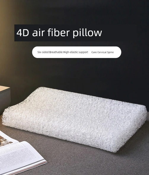 Hava Fiber Yastık 55x35x9/11cm - Sandviç File Koyu Gri - Resim 7