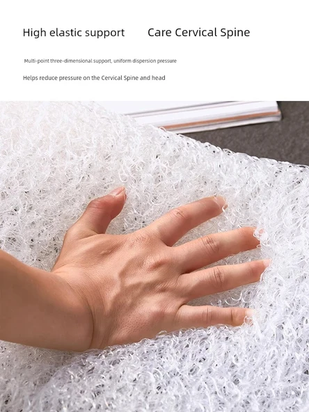 Hava Fiber Yastık 55x35x9/11cm - Sandviç File Koyu Gri - Resim 4