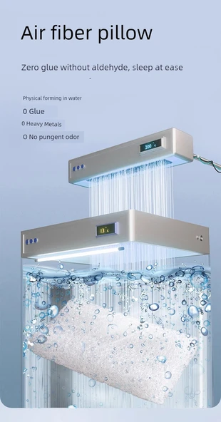 Hava Fiber Yastık 55x35x9/11cm - Sandviç File Koyu Gri - Resim 10