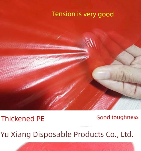 Ekstra Kalın PE Plastik Tek Kullanımlık Masa Örtüsü - Beyaz - 180x180cm - 6'lı Paket (60 Adet) - Resim 7