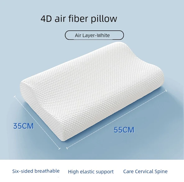 Hava Fiber Yastık 55x35x9/11cm - Hava Katmanı Beyaz