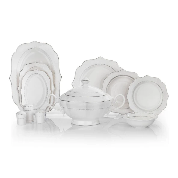 Schafer Laura Yemek Takımı 60 Parça-Platin - 7