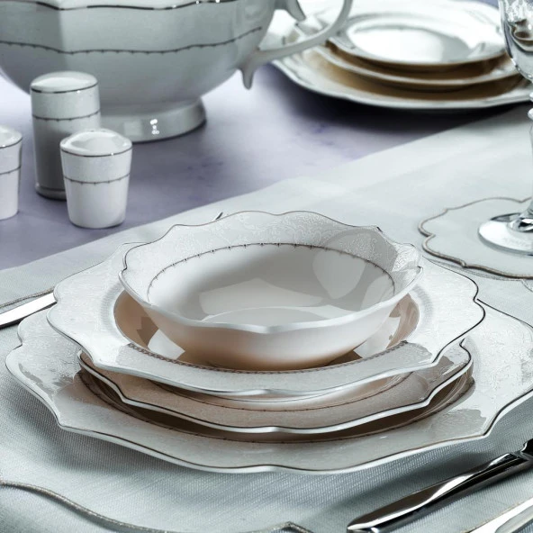 Schafer Laura Yemek Takımı 60 Parça-Platin - 2