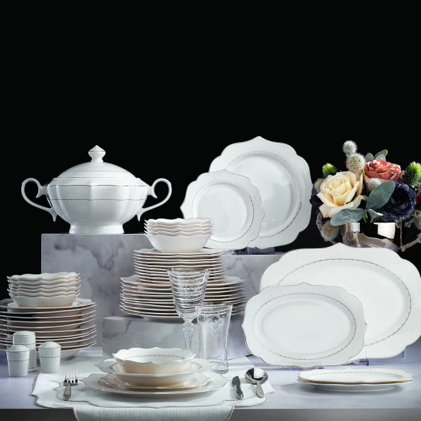 Schafer Laura Yemek Takımı 60 Parça-Platin - 6