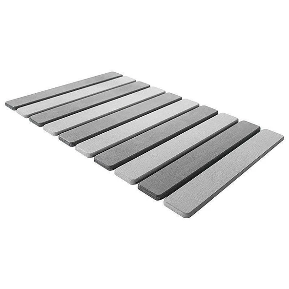 Kaymaz Diatomit Banyo Paspası - 30x40cm - Beyaz - 4