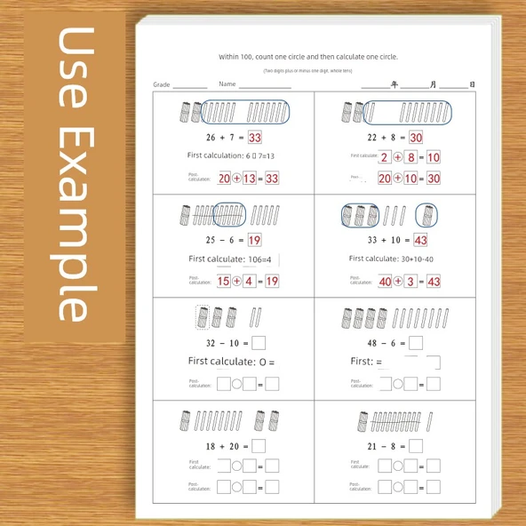 1. Sınıf Matematik Alıştırma Kağıdı - 20'ye Kadar Sayma, İptal 12, 72 Soru - 3