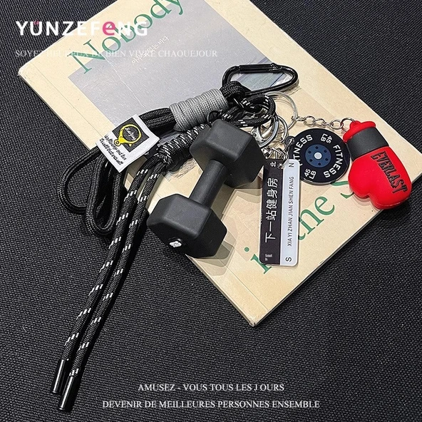 Fitness Halter Anahtarlık - Alev Kırmızısı - 5