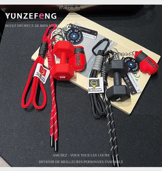 Fitness Halter Anahtarlık - Alev Kırmızısı - 10