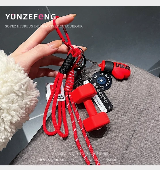 Fitness Halter Anahtarlık - Alev Kırmızısı - 9